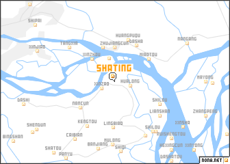 map of Shating