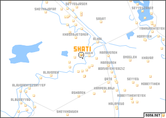 map of Shāţī