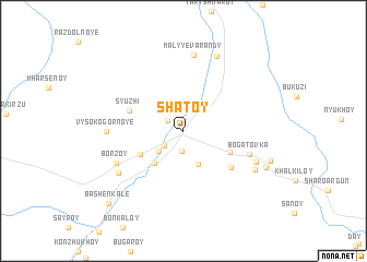 map of Shatoy