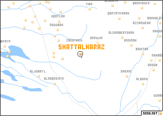 map of Shaţţ al Ḩarāz