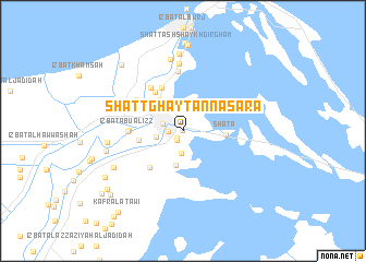 map of Shaţţ Ghayţ an Naşārá