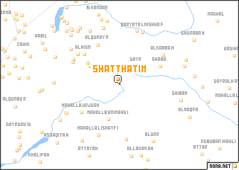 map of Shaţţ Ḩātim