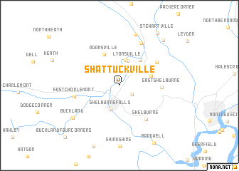 map of Shattuckville