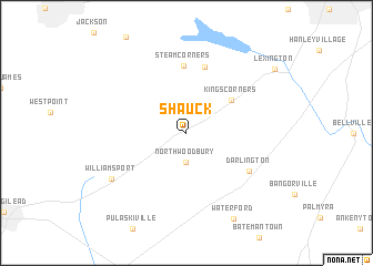 map of Shauck