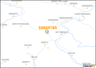 map of Shaumyan