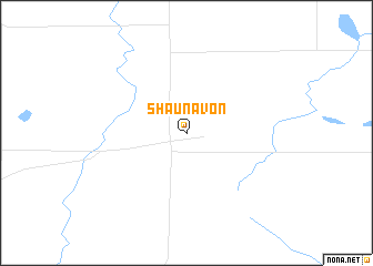 map of Shaunavon