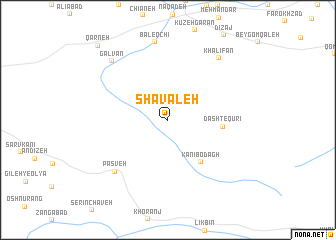 map of Shāvaleh