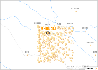 map of Shāvali