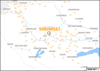 map of Shavardez