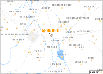 map of Shavarīn