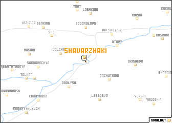 map of Shavarzhaki