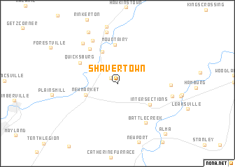 map of Shavertown