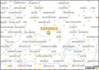 map of Shawāhid