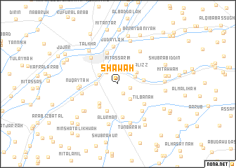 map of Shāwah