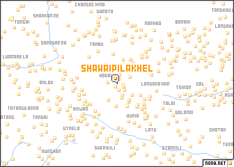 map of Shawai Pīla Khel