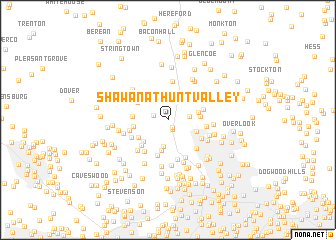 map of Shawan at Hunt Valley