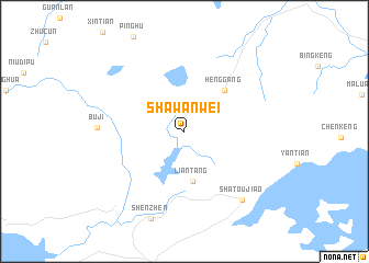 map of Shawanwei
