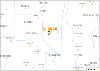 map of Shawan