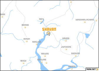 map of Shawan