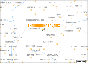 map of Shawārighat al Arz