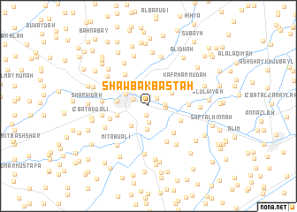 map of Shawbak Basţah