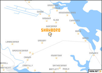 map of Shawboro