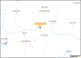 map of Shawen