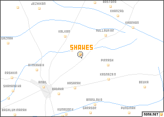 map of Shāwes