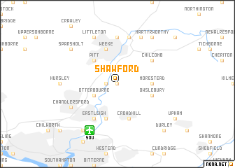 map of Shawford