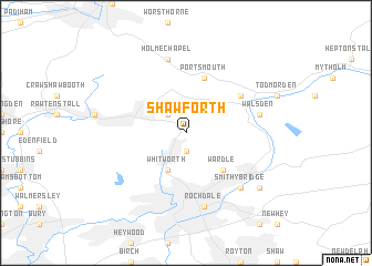 map of Shawforth