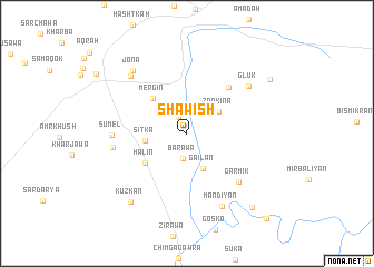 map of Shāwish