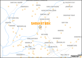 map of Shawkat Bak