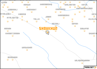 map of Shawkhūr