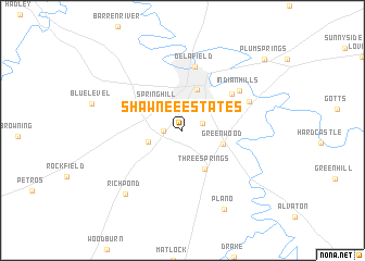 map of Shawnee Estates