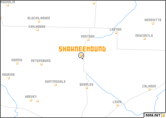 map of Shawnee Mound