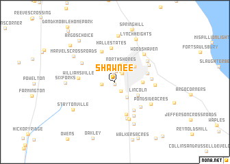 map of Shawnee