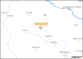 map of Shawnee