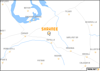 map of Shawnee