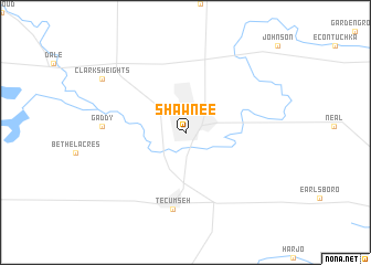 map of Shawnee