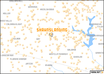 map of Shawns Landing