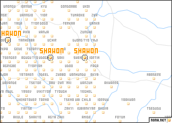 map of Shawon