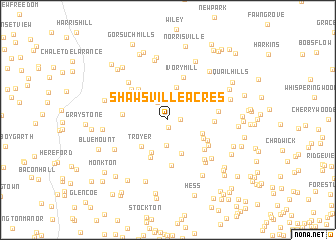 map of Shawsville Acres