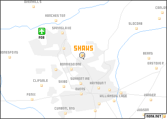 map of Shaws