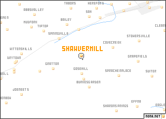 map of Shawver Mill