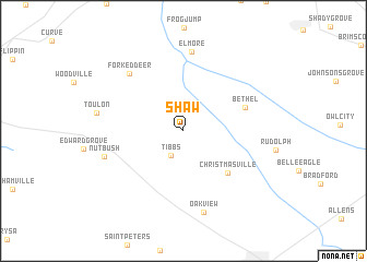 map of Shaw