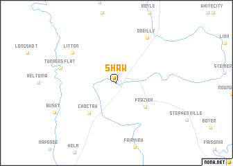 map of Shaw