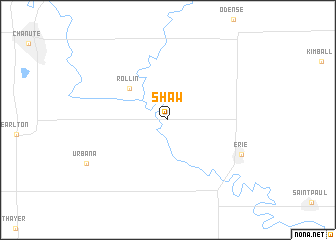 map of Shaw