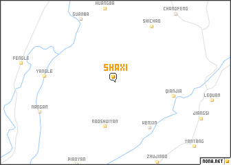 map of Shaxi