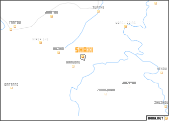 map of Shaxi