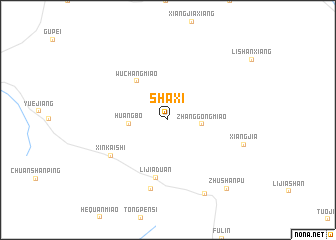 map of Shaxi